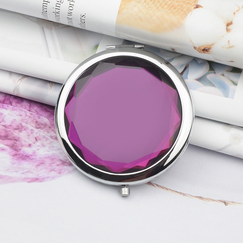Faltbarer tragbarer kleiner doppelseitiger Spiegel