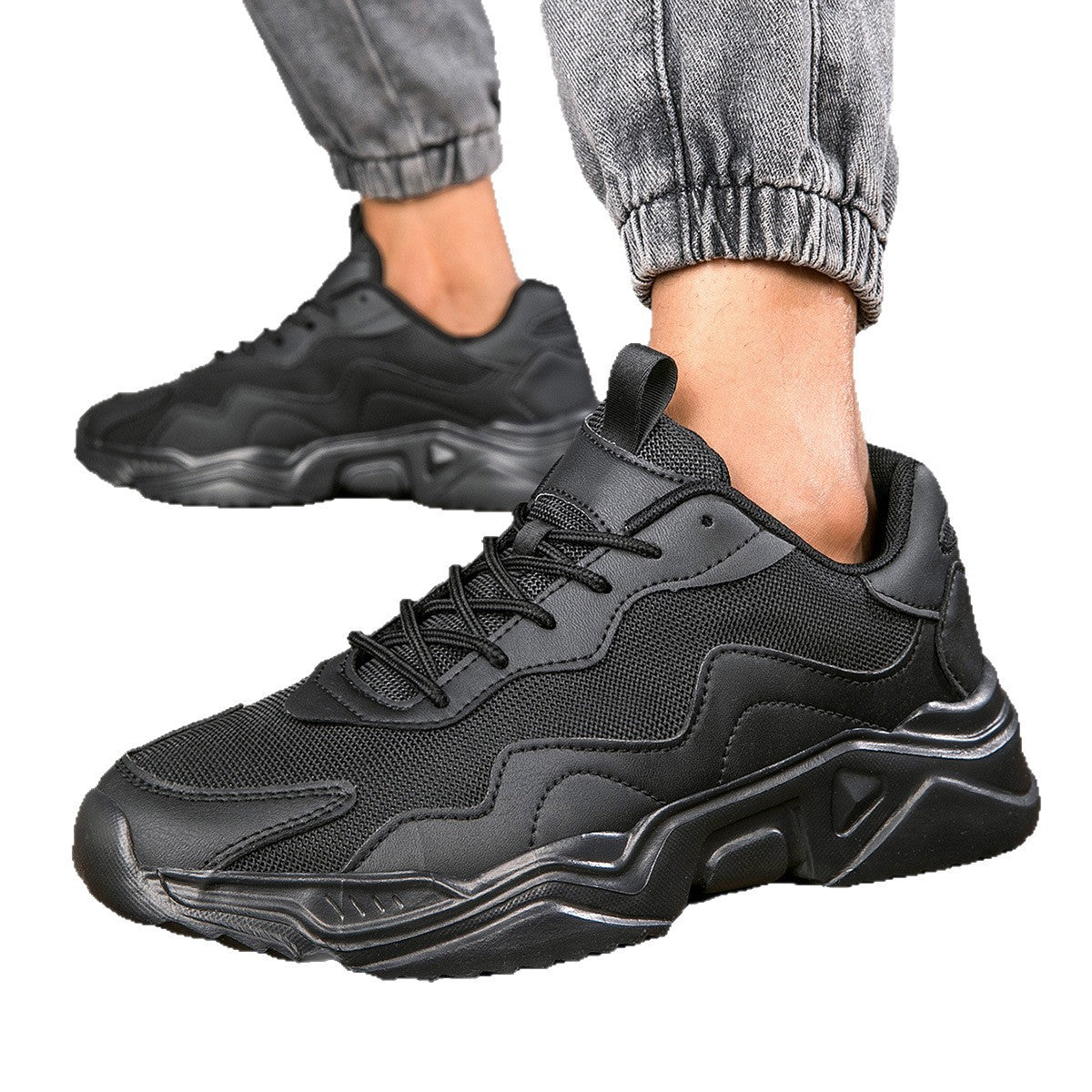 Ελαφρύ, casual sneaker με χοντρή σόλα και απορρόφηση κραδασμών