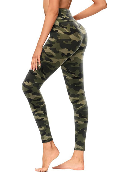Κολάν ψηλόμεσο Printed Army Green Camouflage